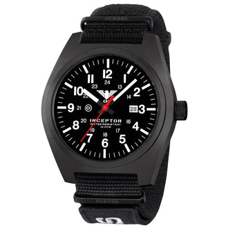 Inceptor Black Steel XTAC NATO strap wristwatch