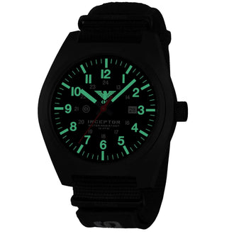 Inceptor Black Steel XTAC NATO strap wristwatch