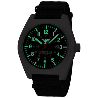 Inceptor Steel wristwatch with NATO strap