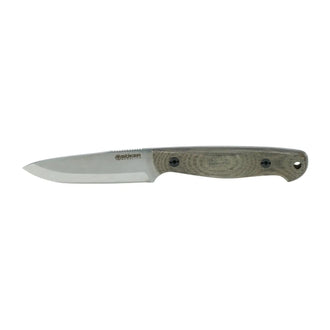 Bushcraft knife Micarta green
