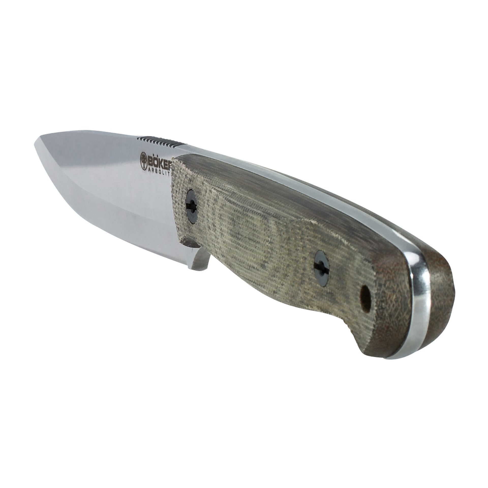 Cuchillo Arbolito Bushcraft Micarta verde