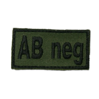 Badge Bloodpatch AB negative Velcro 