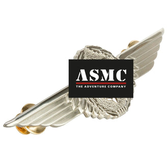 German Air Force pilot badge, metal, silver-colored 