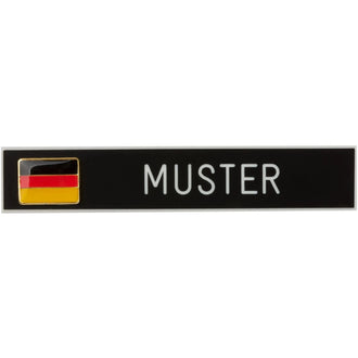 Placa de nombre plástico bandera de Alemania