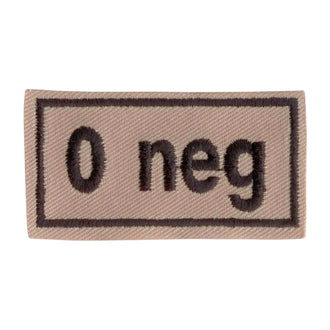 Badge Bloodpatch 0 neg