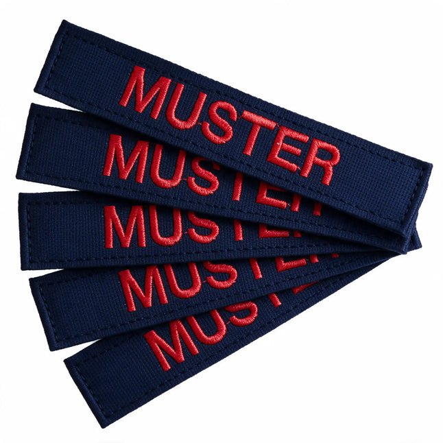 Set di 5 nastri con nome Navy