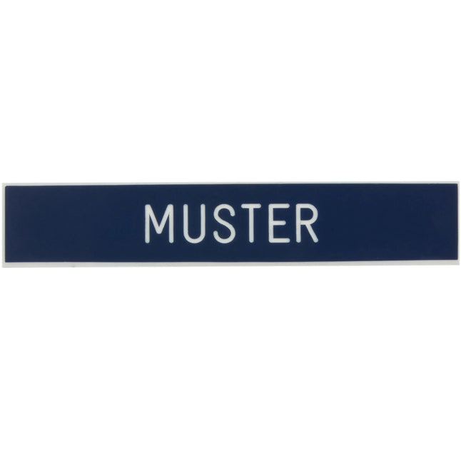 Name tag plastic