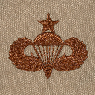 Distintivo US Senior Parachutist tessuto desert
