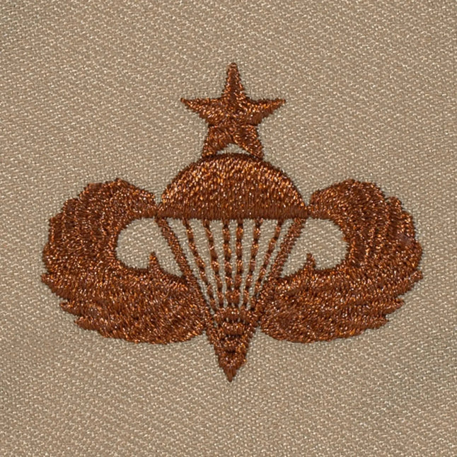 Distintivo US Senior Parachutist tessuto desert