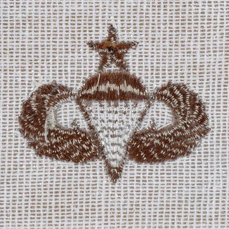 Distintivo US Senior Parachutist tessuto desert