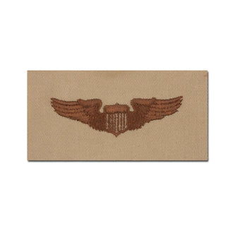 US Pilot Badge, Textile, Desert