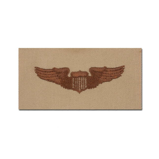 Distintivo US Pilot tessuto desert