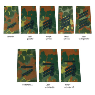Insignia de rango BW Ejército velcro Flecktarn