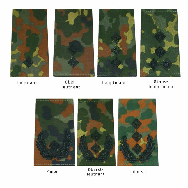 Insignia de rango BW Ejército velcro Flecktarn