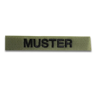 Name tapes set of 5 olive