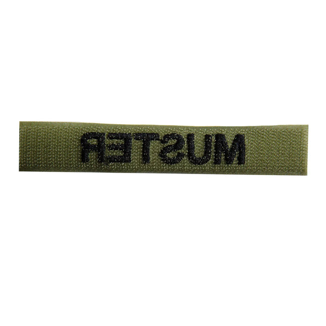 Name tapes set of 5 olive