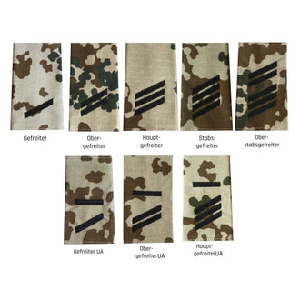 German Army rank insignia, Tropical
