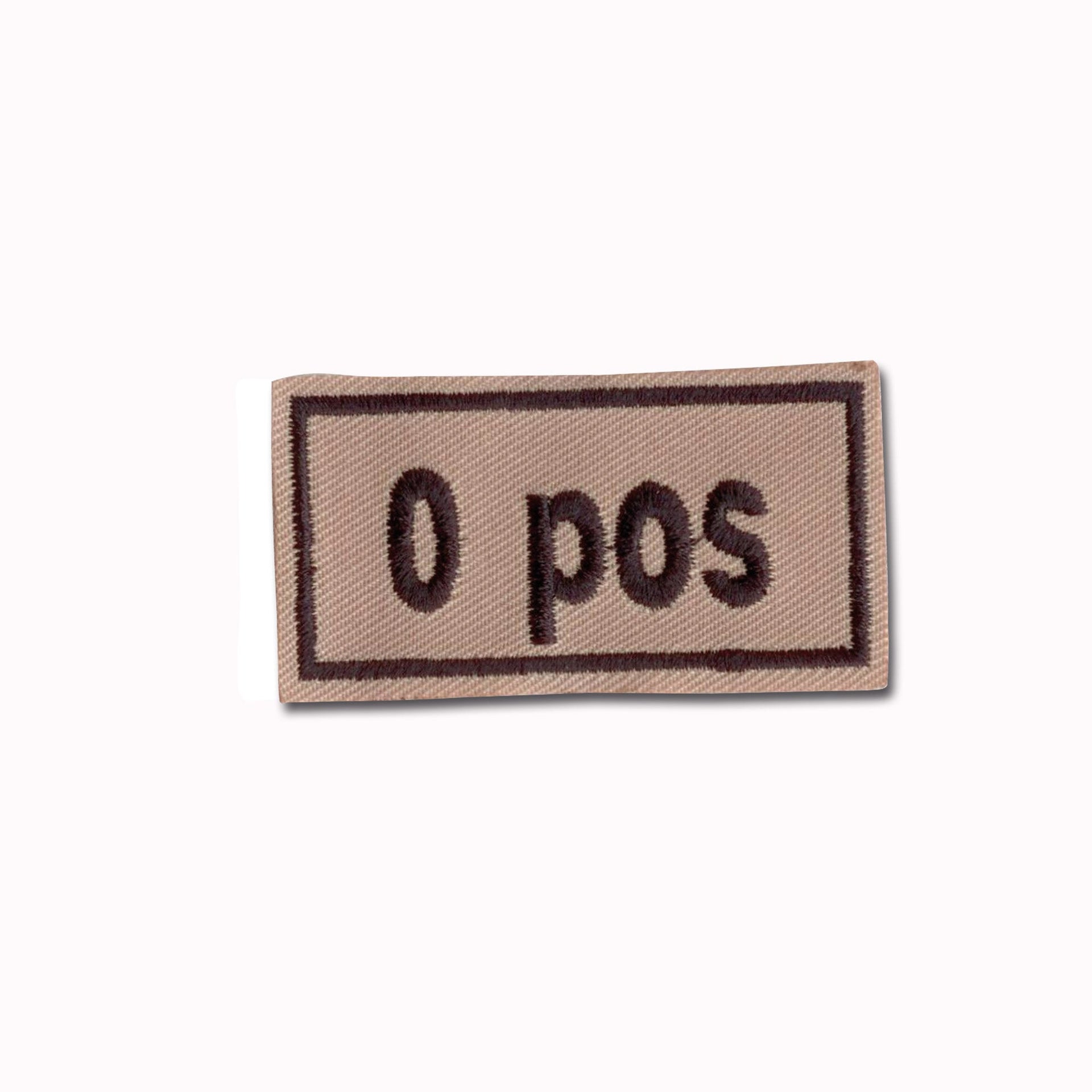 Patch del gruppo sanguigno 0 pos