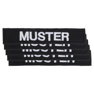 Name tapes set of 5 black