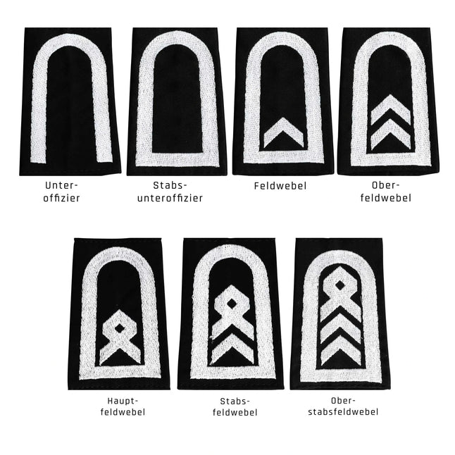 Insignia de rango BW Heer negro