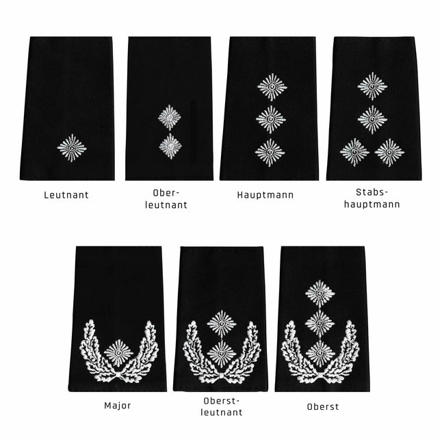 Insignia de rango BW Heer negro