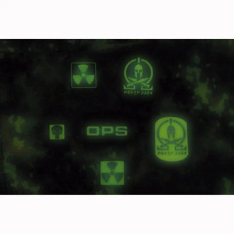 3D patch, radioactive, glow-in-the-dark