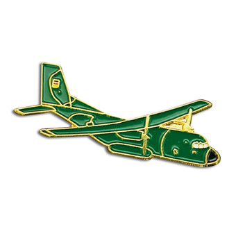 Pin Mini metal vehicles Transall green