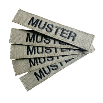 Namensbänder 5er Set Foliage gestickt auf Textil