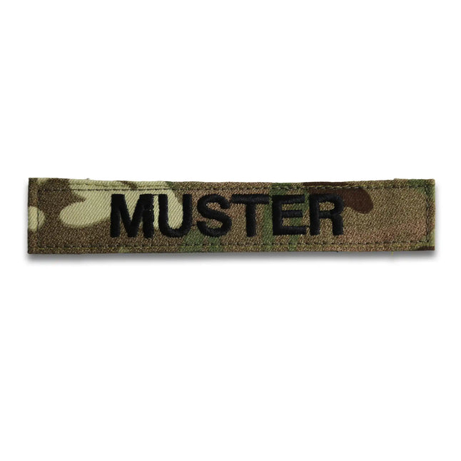 Cintas de nombre set de 5 Multicam negro bordado sobre textil