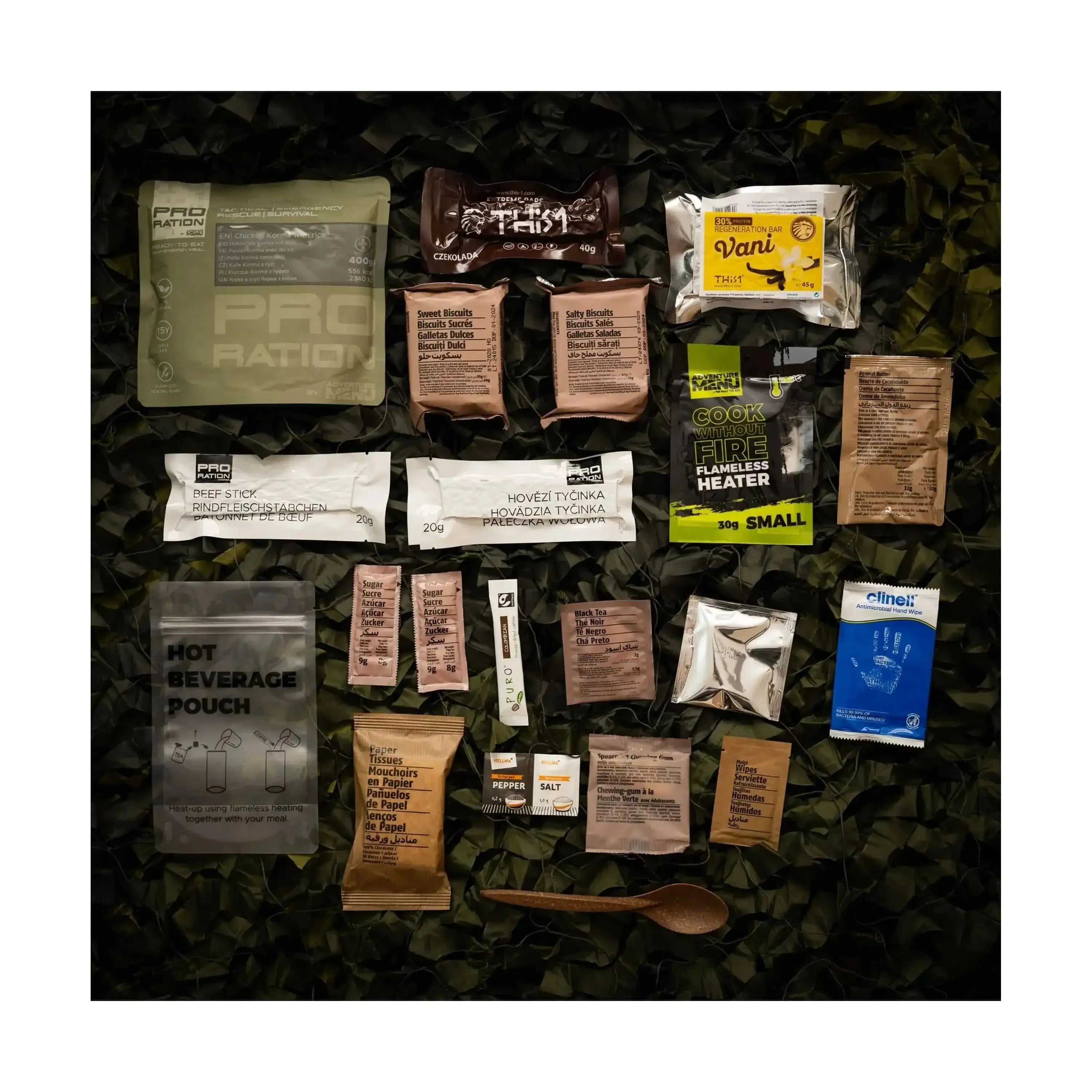 Half-Day Ration Ultimate Tactical Ration Half Day Menu 1