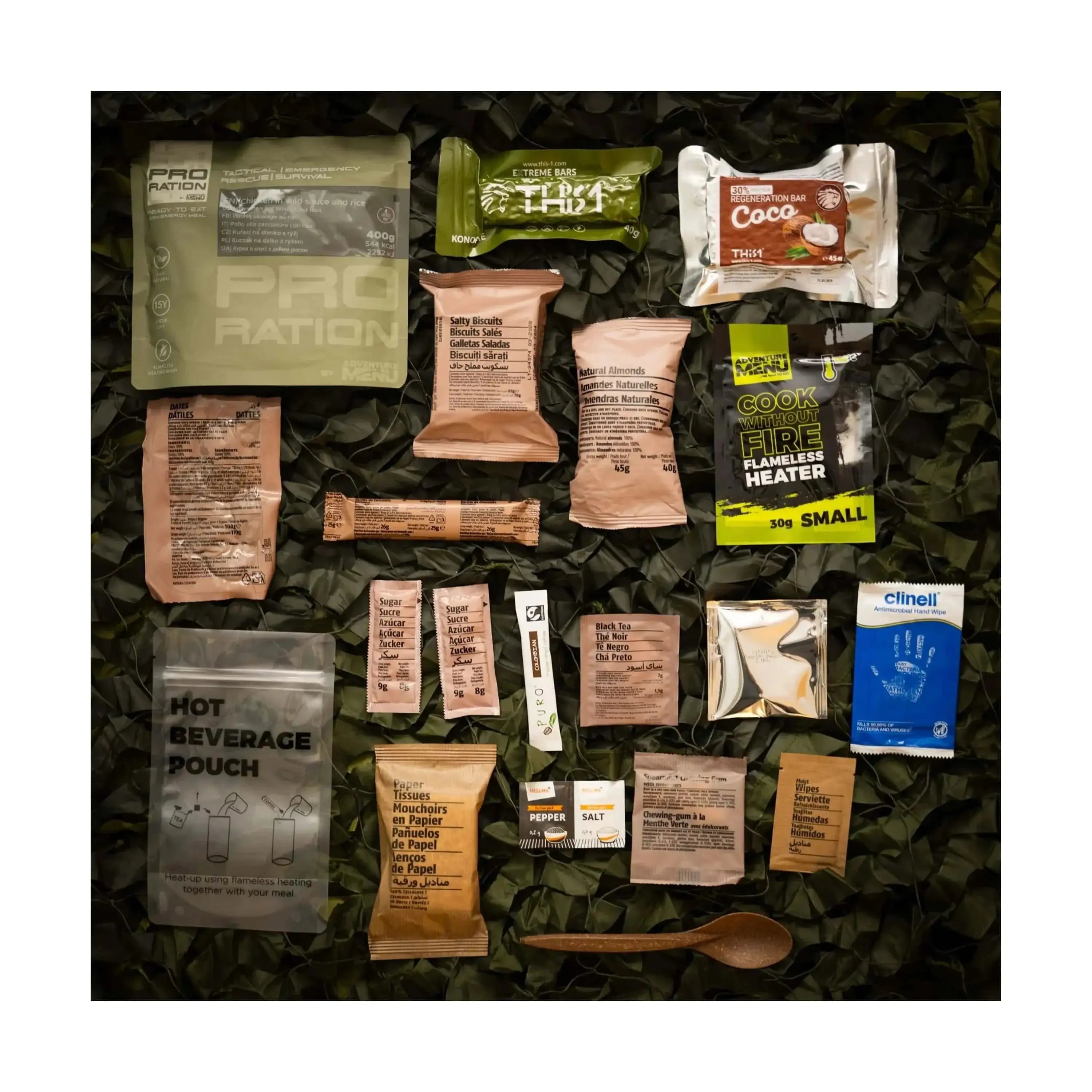30 Day Ration Half-Day Ration Ultimate Tactical Ration Half Day Menu 3