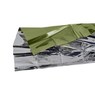 Survival blanket olive/silver XL