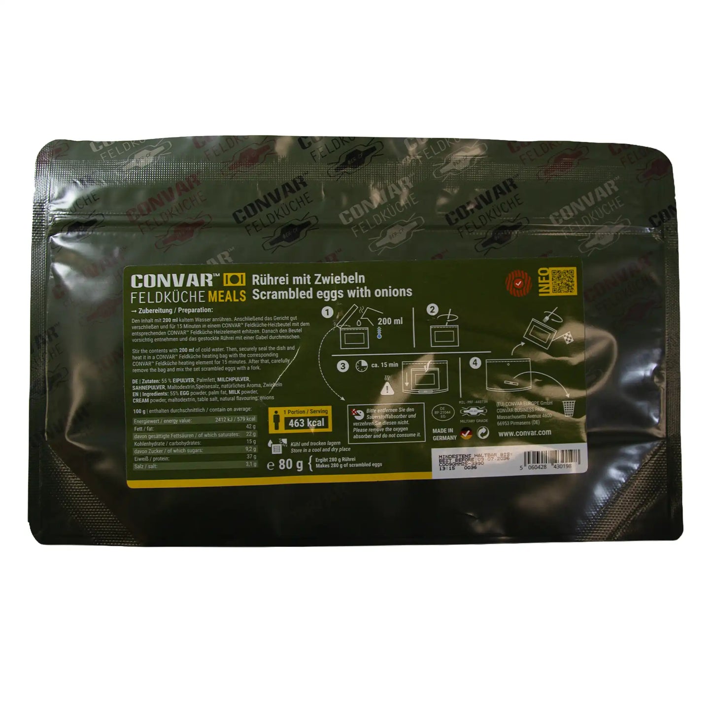 Scrambled eggs with onions