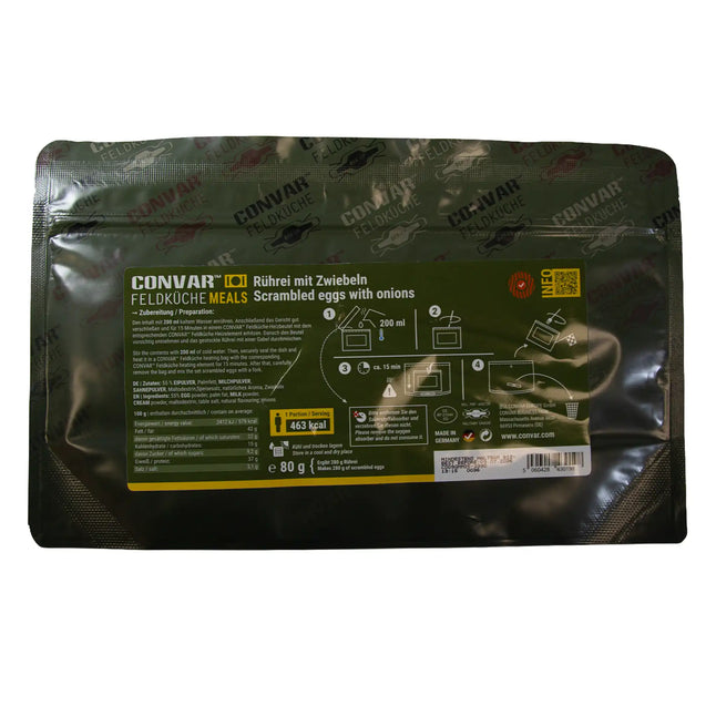 Scrambled eggs with onions