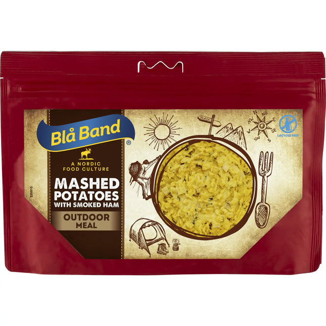 Main course: mashed potatoes with smoked ham