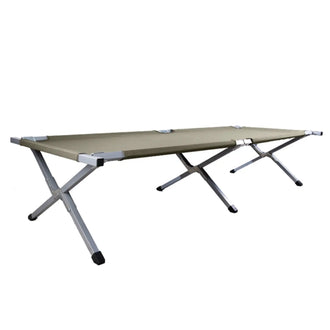 Camp bed US type steel 190x65 cm with bag