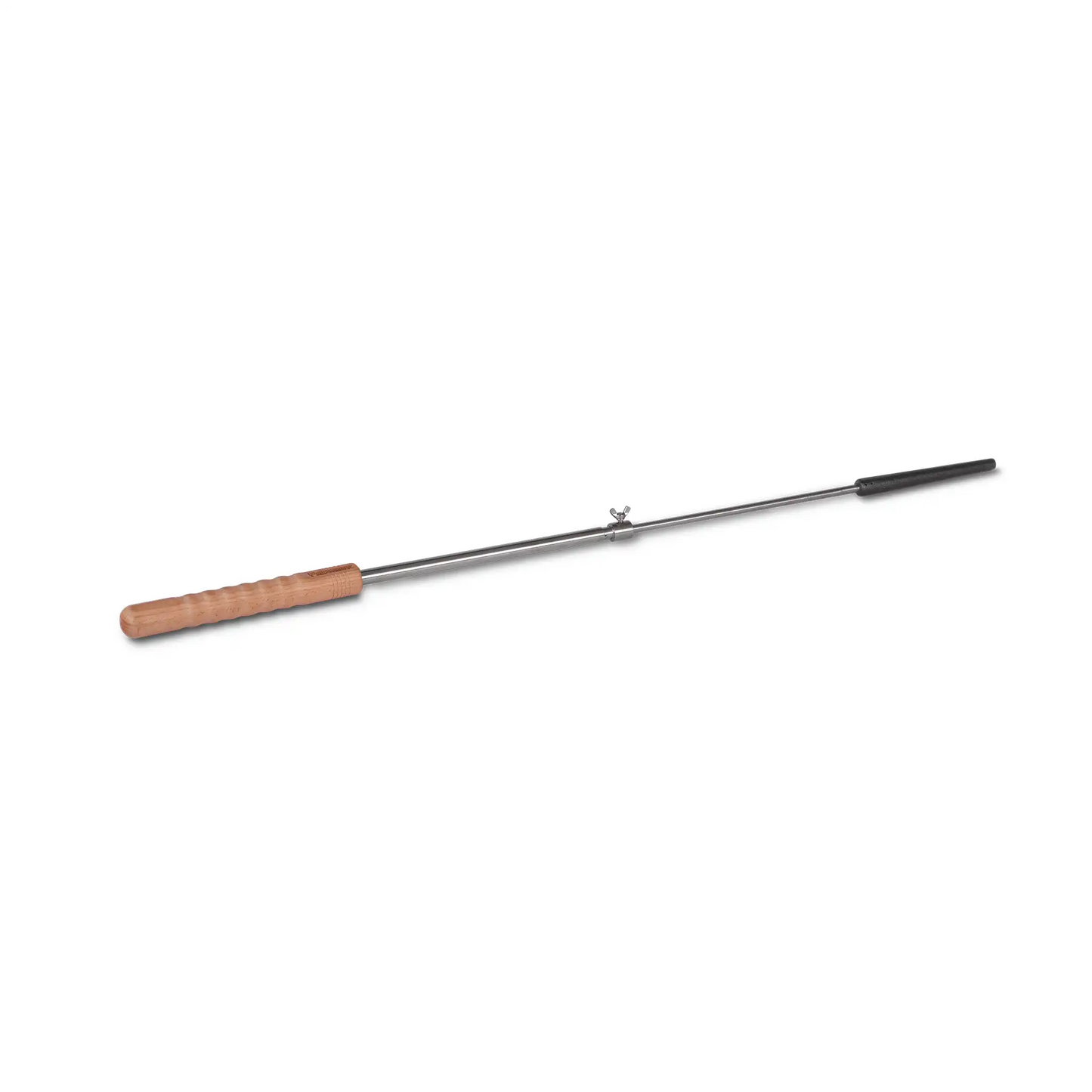 Stick bread skewer with cast-iron tip