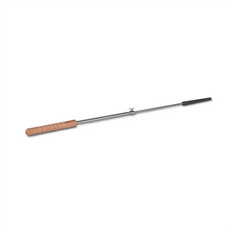 Stick bread skewer with cast-iron tip