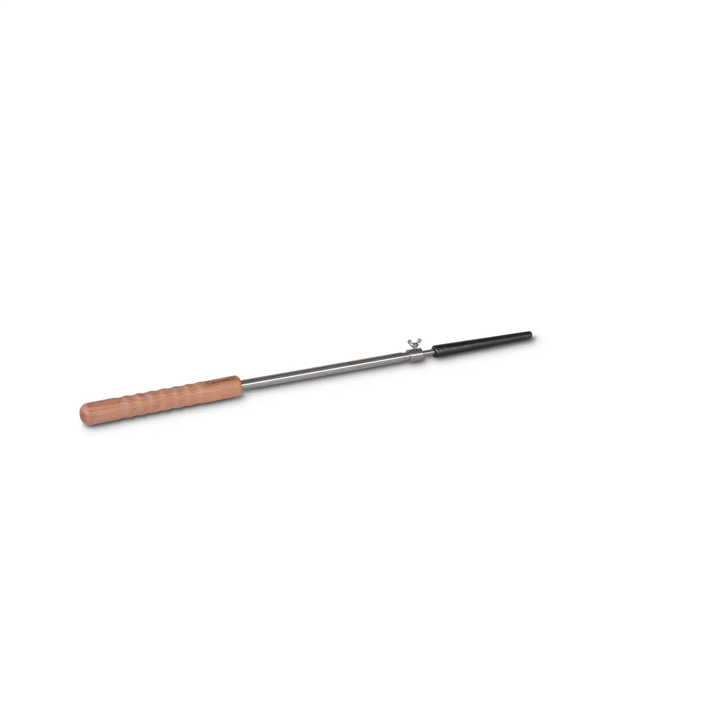 Stick bread skewer with cast-iron tip