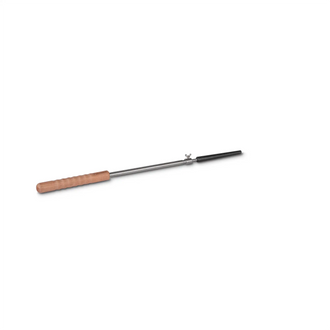 Stick bread skewer with cast-iron tip