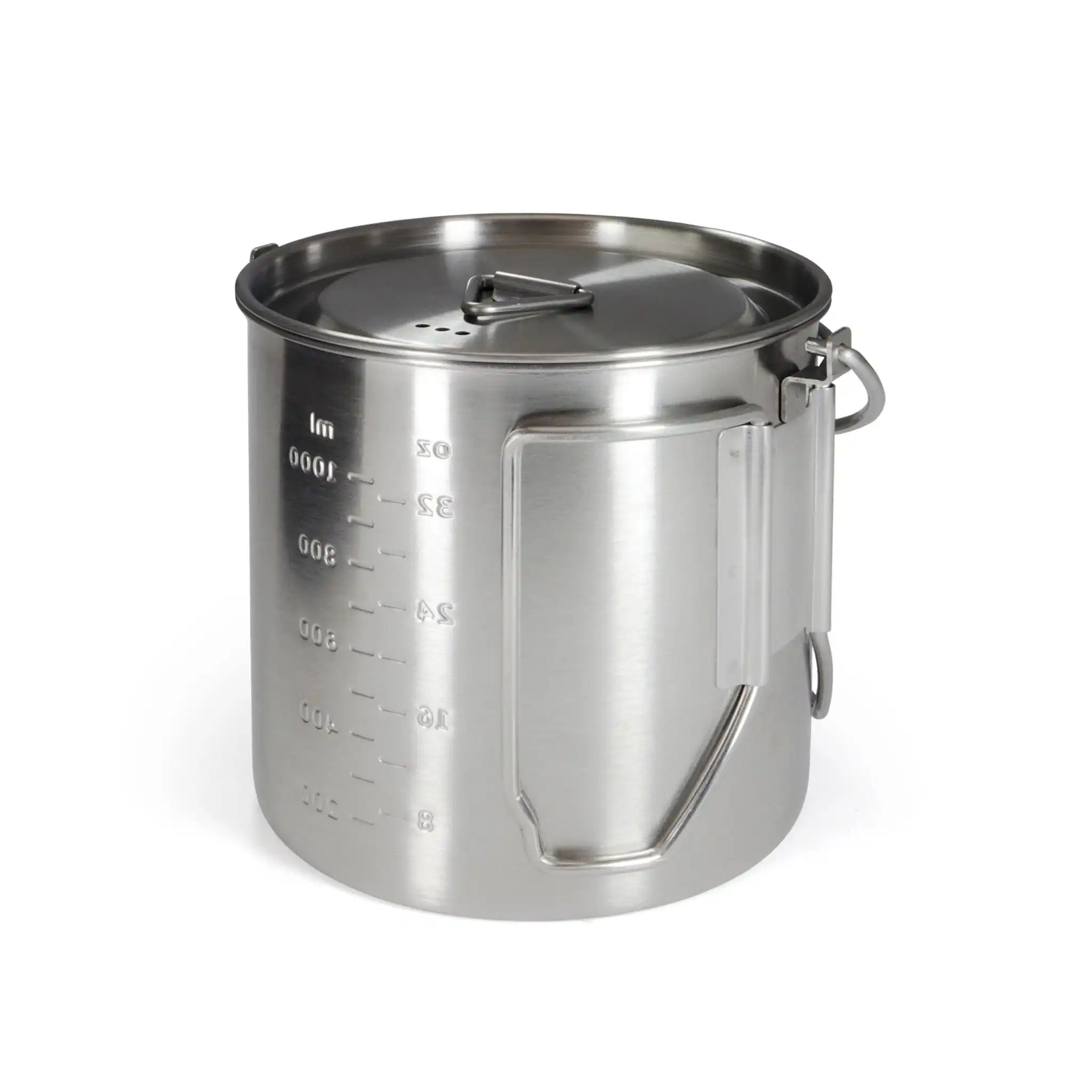 Olla de camping de acero inoxidable '2 en 1'