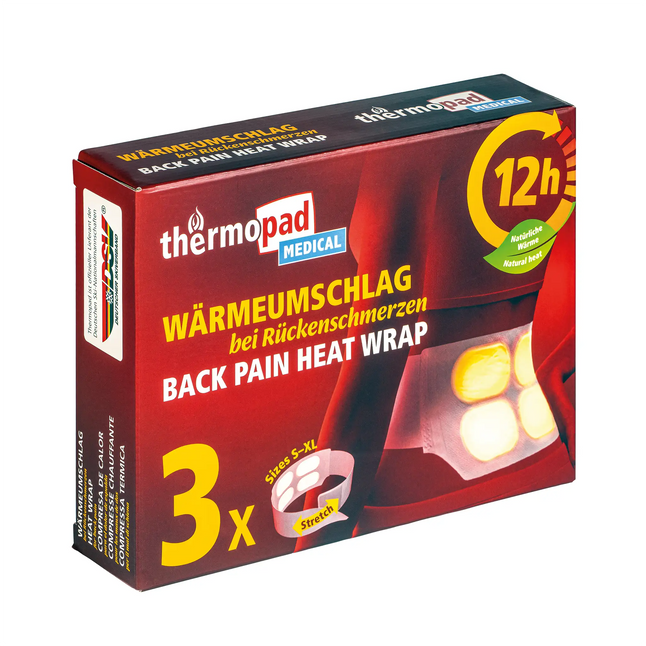 Wärmeumschlag bei Rückenschmerzen 3 Stück
