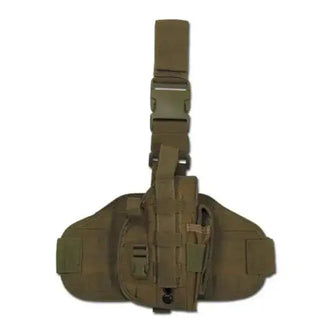Pistol leg holster MOLLE right coyote tan