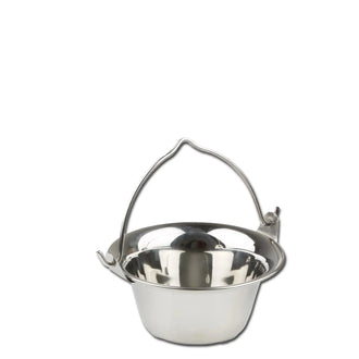Hungarian serving kettle, stainless steel