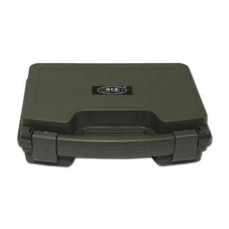 Small plastic pistol case, olive green