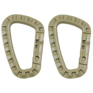 Carabiner plastic pack of 2