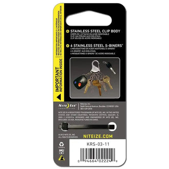 KeyRack stainless steel keychain