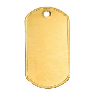 Placa de identificación US Dog Tag latón