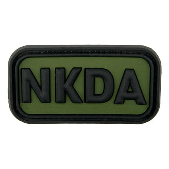 3D Patch NKDA No Known Drug Allergies black‑olive