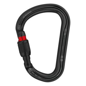 William Screw Lock carabiner, black